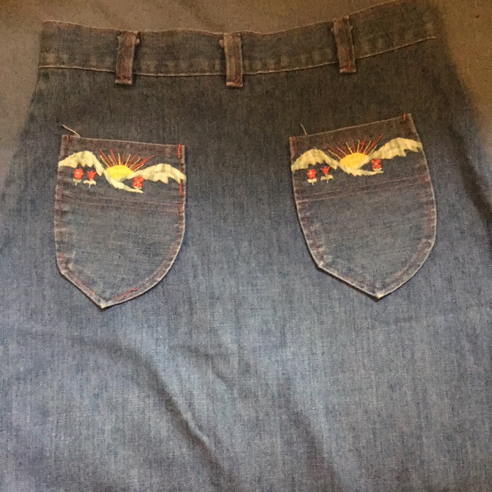 Vintage hand made high waisted skirt